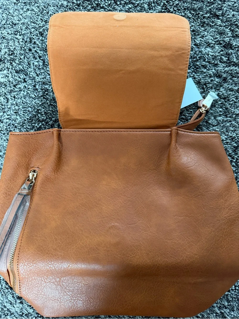 Metro Muse Vegan Leather Brown Women’s Backpack - Modern Convertible Bag